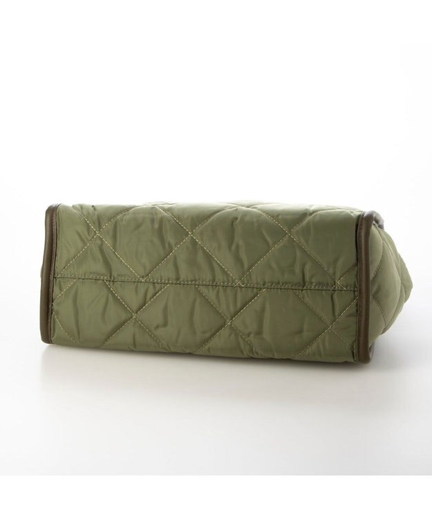 UNBILLION 【テレビ ドラマ着用アイテム】カシュカシュ cachecache / キルティングスクエアトートバッグM カーキ