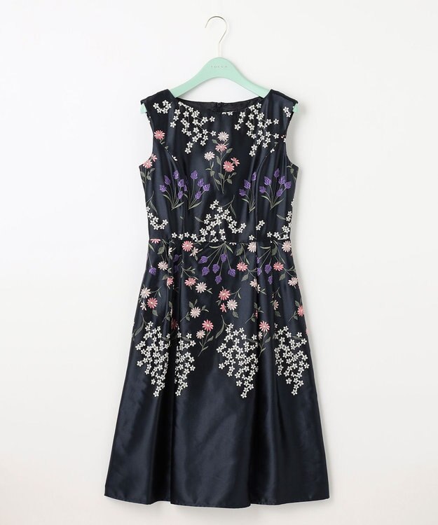 TOCCA 【洗える】AUTUMN GARDEN ドレス ネイビー系7