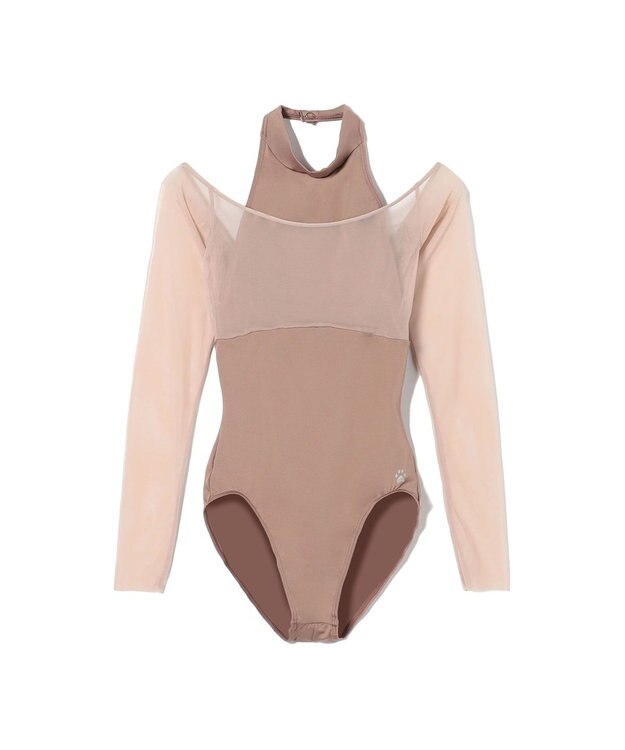 Chacott 【MADOKA SUGAI】ロングスリーブレオタード ベージュ