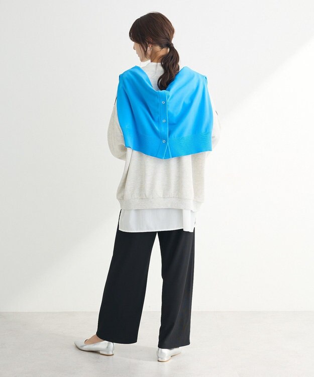 Green Parks 袖パイピングロゴチュニック Blue