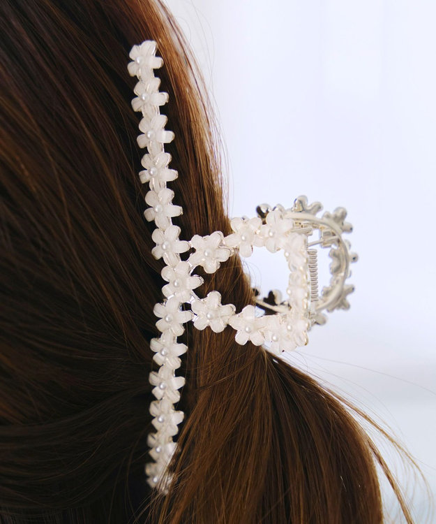 Tiaclasse ミニフラワーバンスクリップ アイボリー