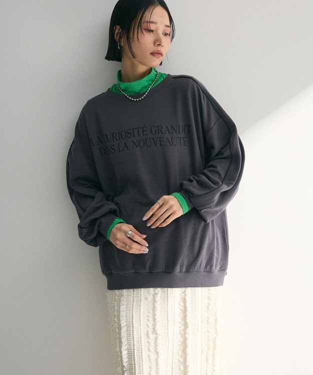 Green Parks 袖パイピングロゴチュニック Blue