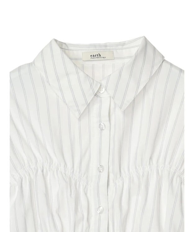 earth music&ecology ビスチェライクシャーリングシャツ（ストライプ） Stripe