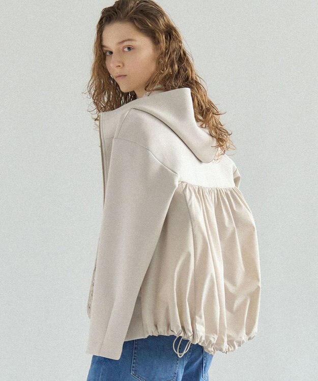 23区 【先行予約】コットンダンボール フーディー アウター ベージュ系