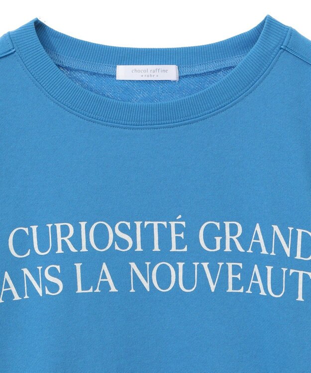 Green Parks 袖パイピングロゴチュニック Blue