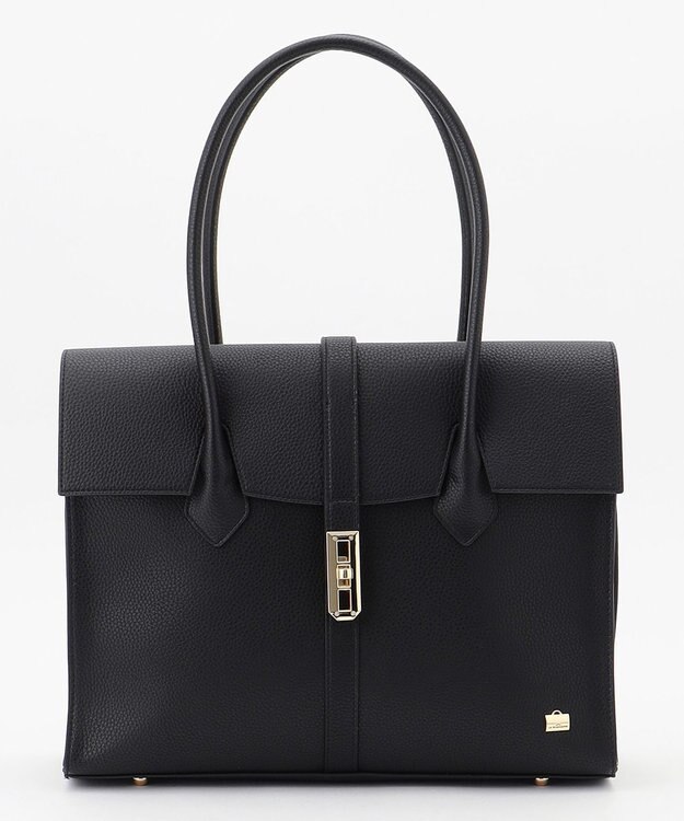 LA BAGAGERIE 【ドラマ衣装提供商品】フラップA4トートバッグ ブラック