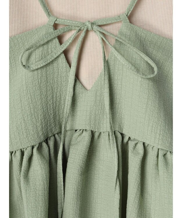 earth music&ecology ＳＥＴ２点ジャガードビスチェ＋リブプルオーバー Mint