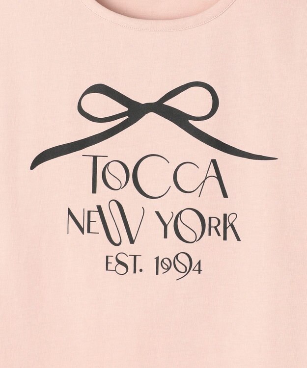 TOCCA 【接触冷感・UV90%以上カット・洗える】DANCING RIBBON Tシャツ ピンク系
