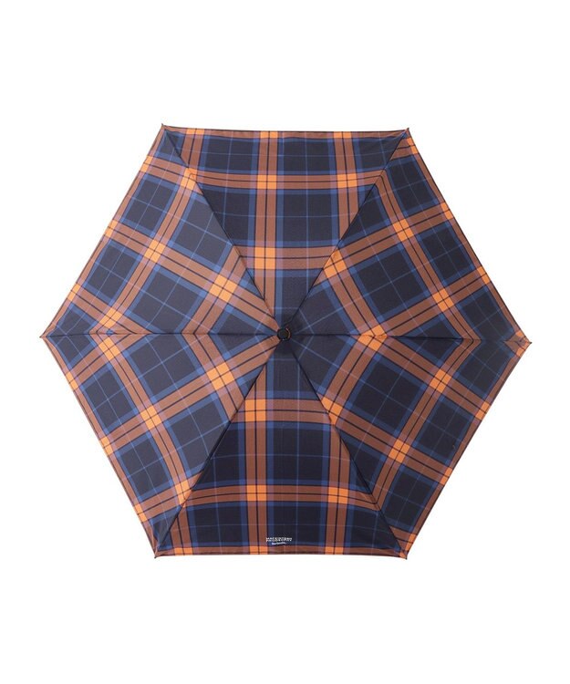 MOONBAT 【超軽量】マッキントッシュ フィロソフィー 折りたたみ傘 Barbrella チェック 55cm UV オレンジ