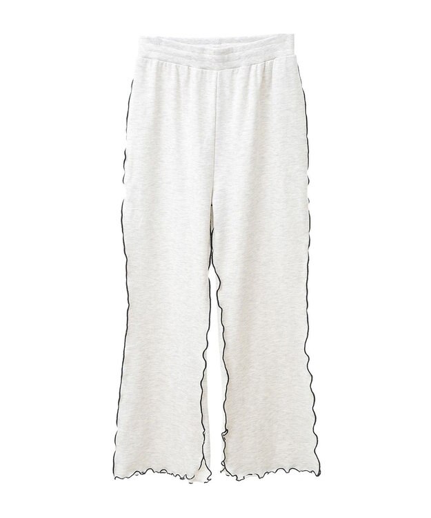 CRAFT STANDARD BOUTIQUE 配色メローパンツ Gray Mixture