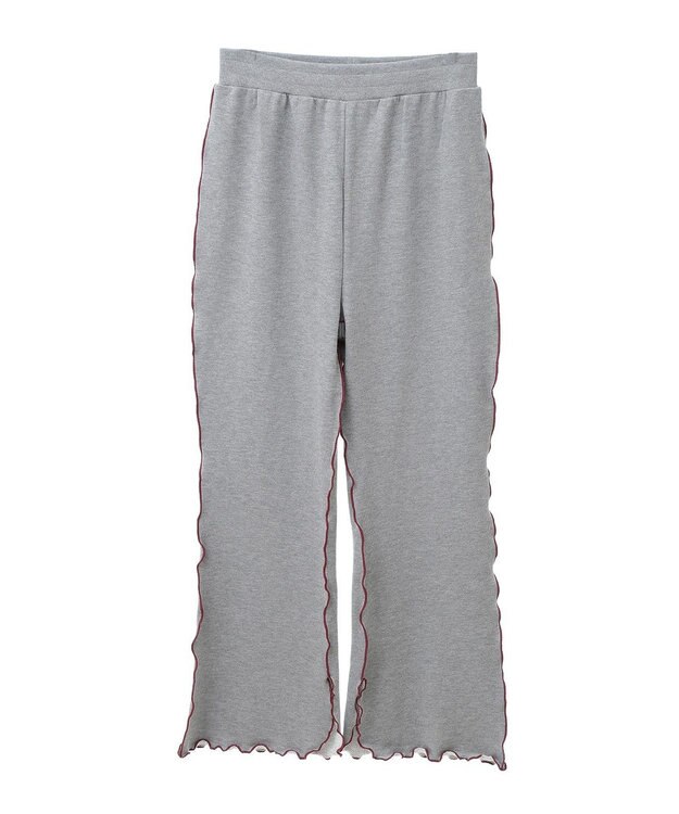 CRAFT STANDARD BOUTIQUE 配色メローパンツ Gray Mixture