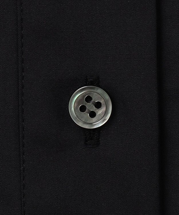 #Newans 【洗濯機可能/シワになりにくい】〈お腹・腰回りをカバー〉ピンタックデザインスクエアブラウス ブラック