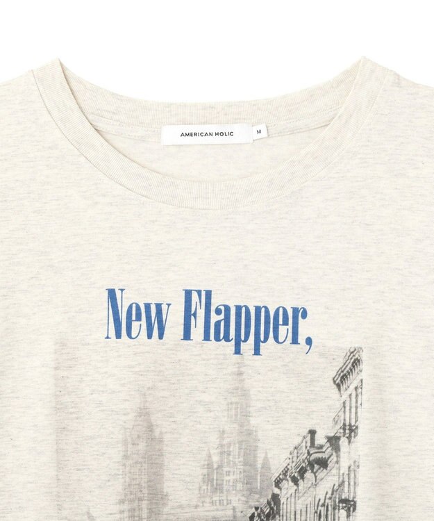 AMERICAN HOLIC フォトプリント半袖Ｔシャツ Oatmeal