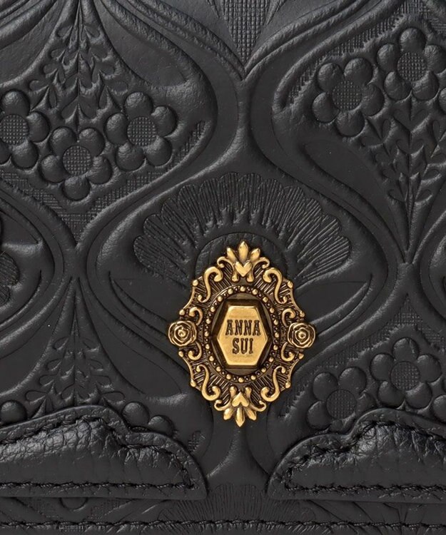 ANNA SUI ノヴァ BOX二つ折り財布 クロ