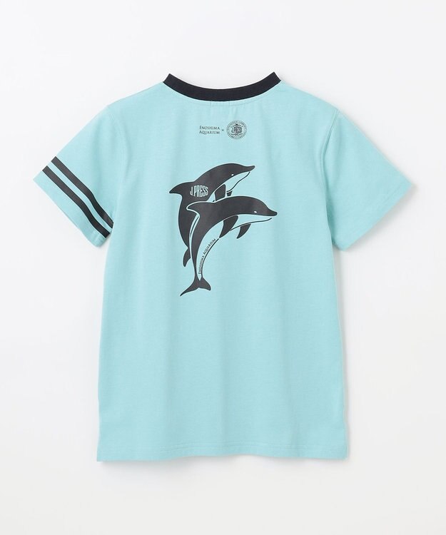 J.PRESS KIDS 【140-170㎝】バックプリントＴシャツ ライトグリーン系