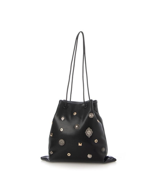 UNBILLION 【テレビ ドラマ着用アイテム】カカトゥ kakatoo / スタッズボンディングショルダー ブラック