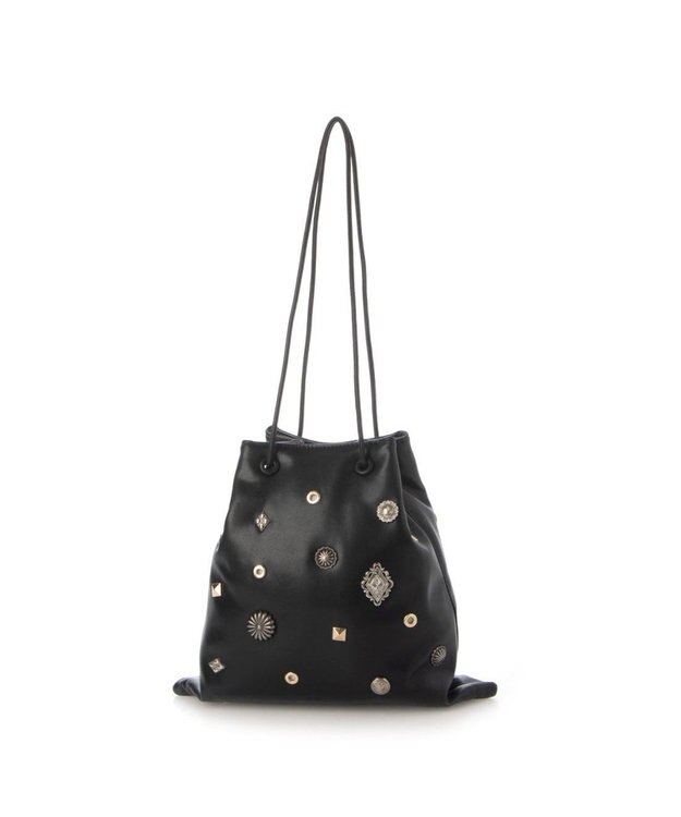 UNBILLION 【テレビ ドラマ着用アイテム】カカトゥ kakatoo / スタッズボンディングショルダー ブラック