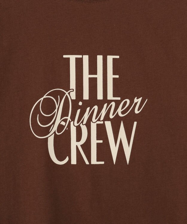 CRAFT STANDARD BOUTIQUE フロッキープリントＴシャツ Brown