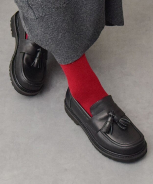 Bridget Birkin 【PARADIS COULEUR】オブリークトウタッセルローファー ブラック