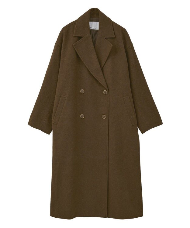 CRAFT STANDARD BOUTIQUE ウールライクロングコート Brown