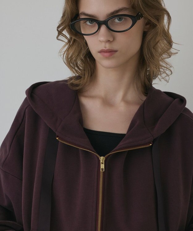 GRACE CONTINENTAL バル－ン裏毛パ－カ－ ブラウン