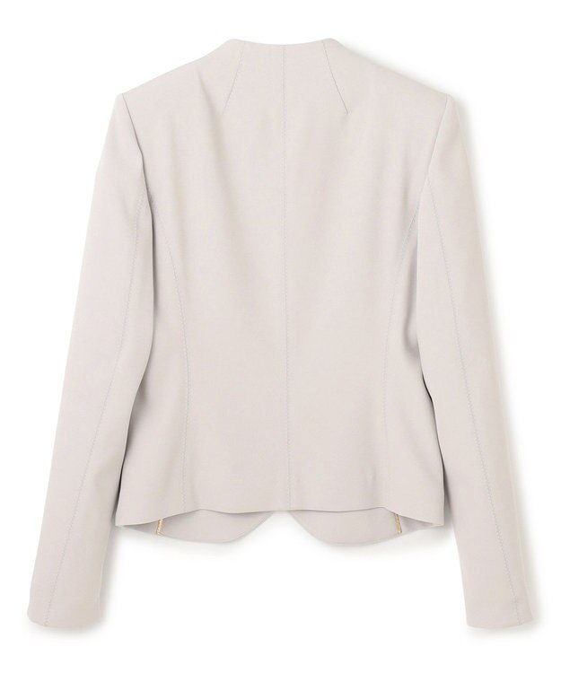 BEIGE， 【L-size・セットアップ対応】LUIZA / ノーカラージャケット L.Grey