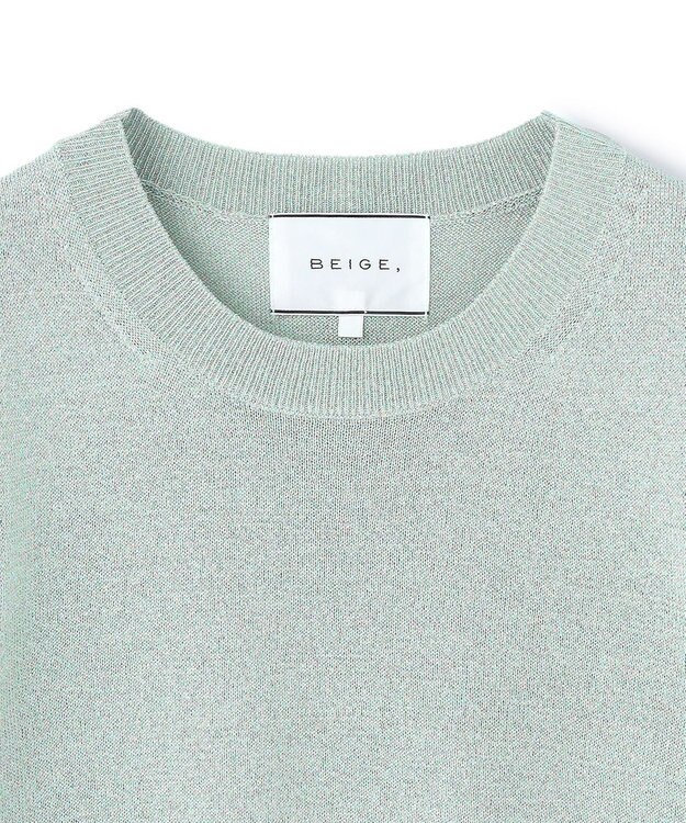 BEIGE， SMITHONITE / リュクスグリッター コクーンプルオーバー Sax