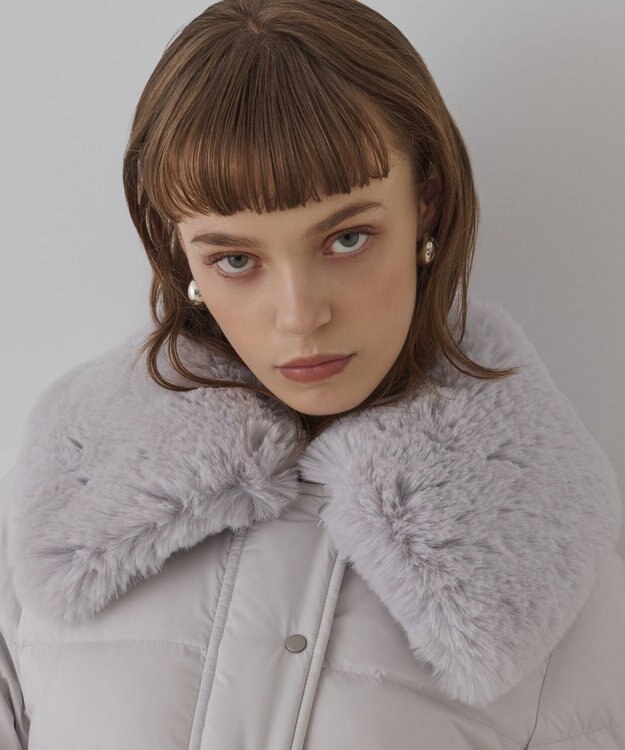 GRACE CONTINENTAL ファーカラーロングダウン キナリ