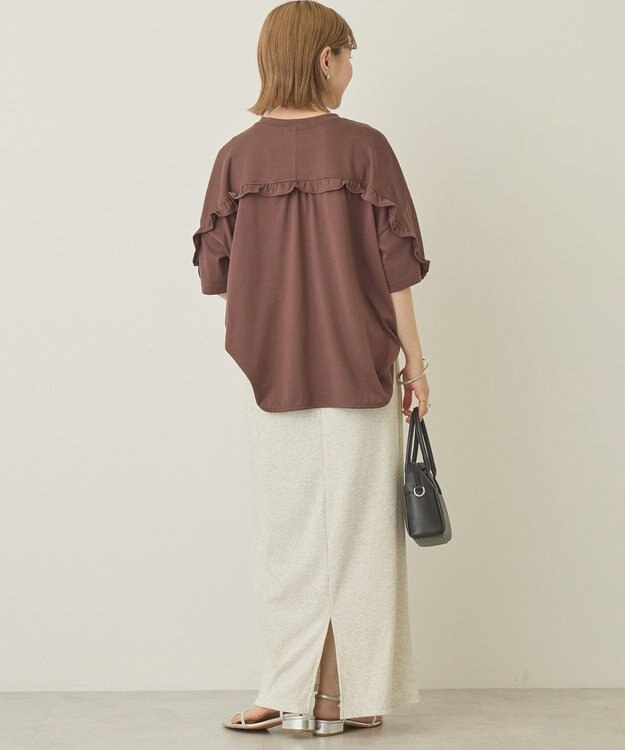 AMERICAN HOLIC 【選べる丈】リブタイトスカート Oatmeal