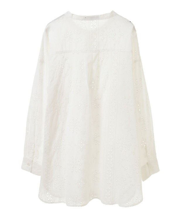 Green Parks ・ＳＵＧＡＲ　ＳＰＯＯＮ　刺繍レースシャツチュニック Off White
