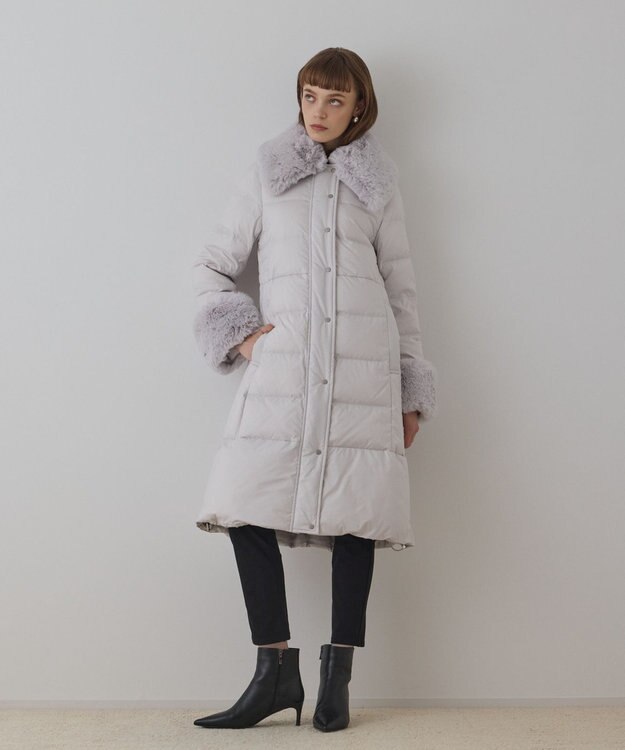 GRACE CONTINENTAL ファーカラーロングダウン キナリ