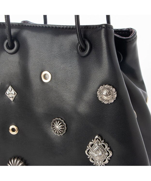 UNBILLION 【テレビ ドラマ着用アイテム】カカトゥ kakatoo / スタッズボンディングショルダー ブラック