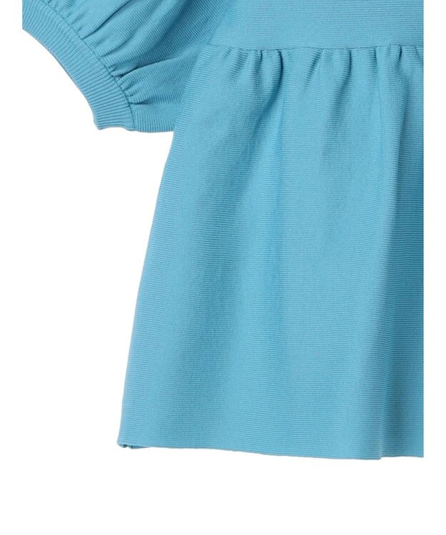 Green Parks armonia. ウエストギャザー袖ボリュームニット Blue