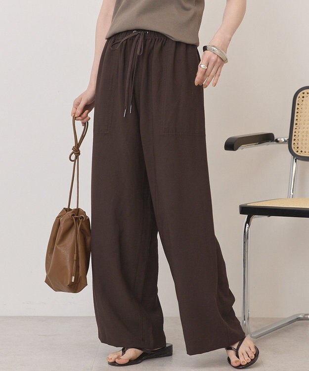 AMERICAN HOLIC 【マルチ機能】ベイカーリラックスパンツ Brown