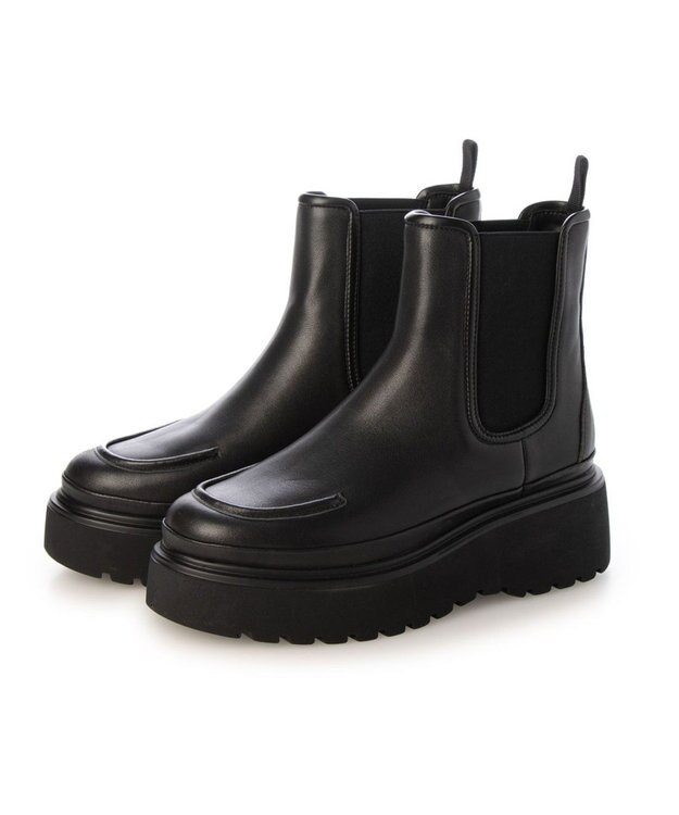 MODE ET JACOMO <MODE ET JACOMO>厚底サイドゴアブーツ ブラック