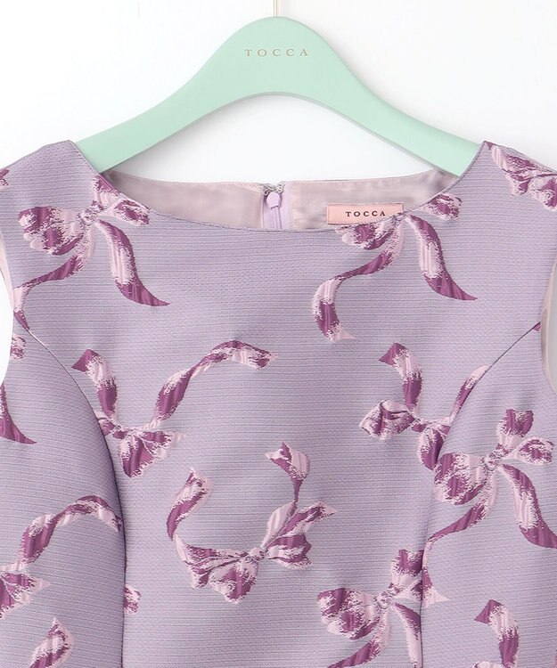 TOCCA 【洗える】RIBBON WALTZ ドレス ライラック系