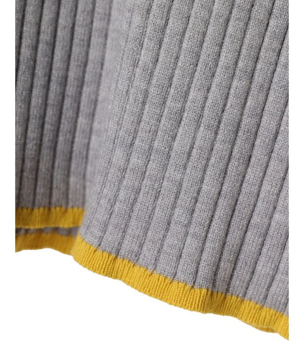 Green Parks ・ＥＬＥＮＣＡＲＥ　ＤＵＥ　ハイショクリブハイネックニット Gray Mixture