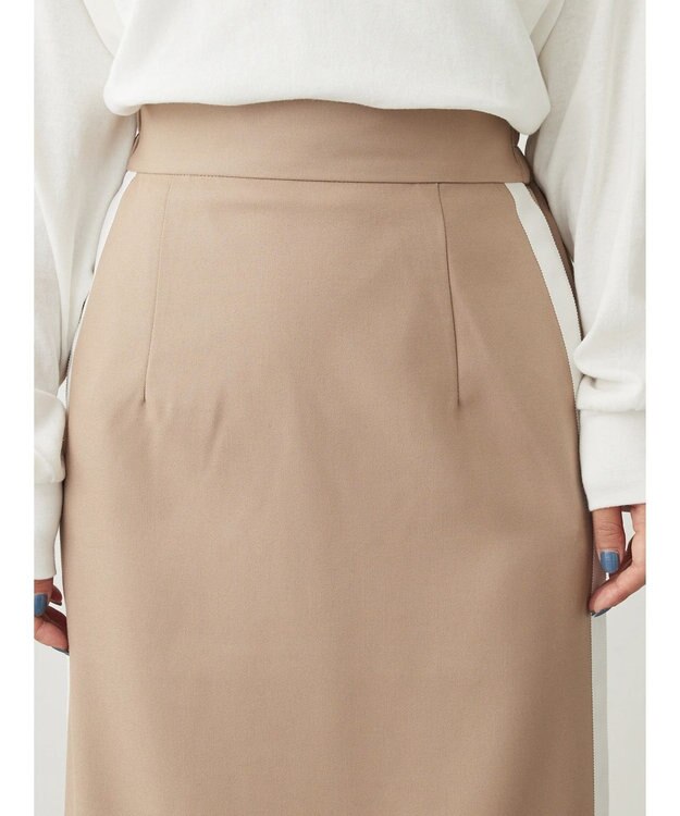 Green Parks ・ＥＬＥＮＣＡＲＥ　ＤＵＥ　サイドラインナロースカート Beige