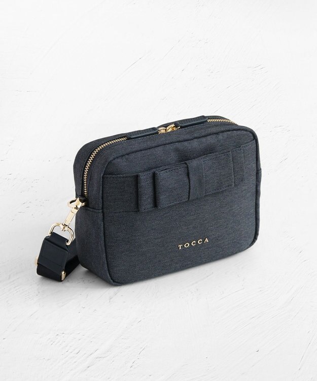 TOCCA 【撥水】NOBLE RIBBON CAMERABAG バッグ デニム系