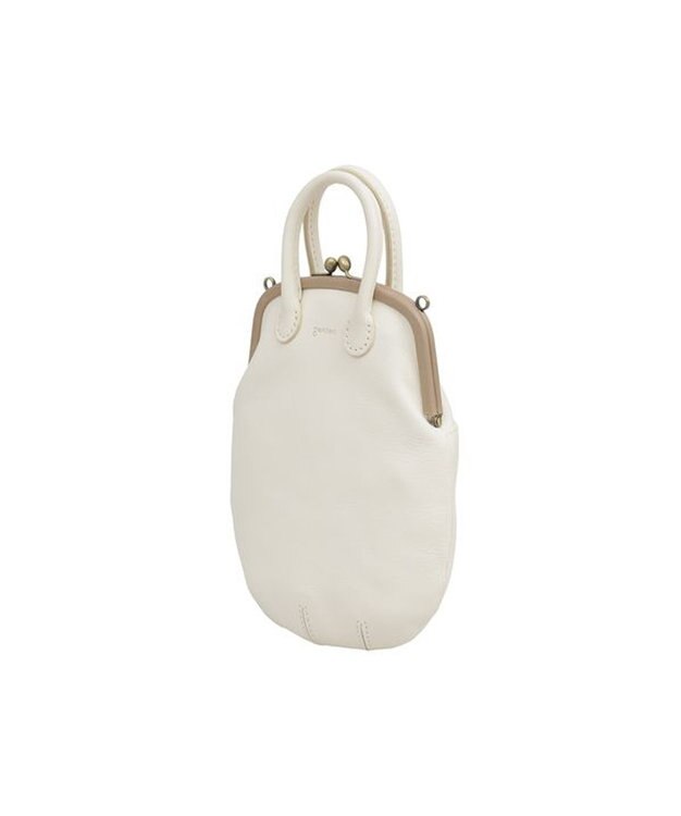 genten ミネルヴァキッコ 口金ショルダーバッグ アイボリー