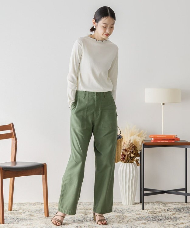 AMERICAN HOLIC 針抜きテレコカットプルオーバー Ivory