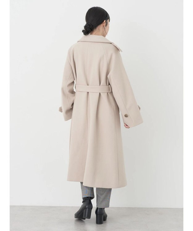 earth music&ecology ２ｗａｙカラーロングコート Beige