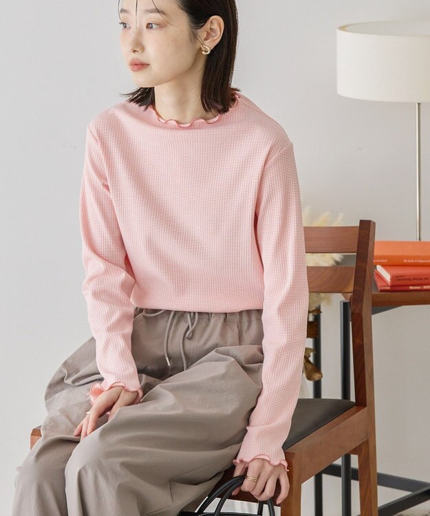 AMERICAN HOLIC 針抜きテレコカットプルオーバー Orange