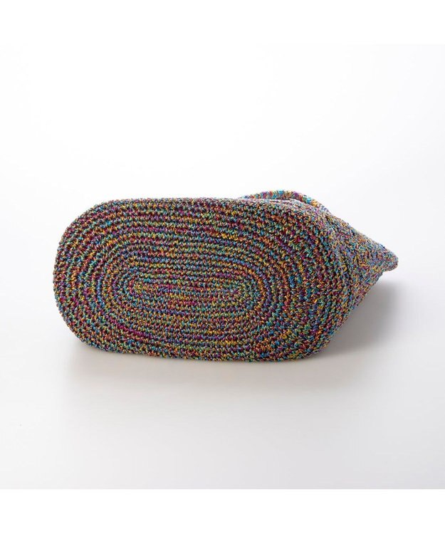 UNBILLION カシュカシュ cachecache / メタリックコード柄編みトートバッグ ミックス