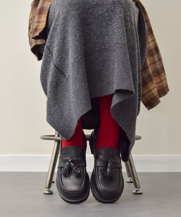 Bridget Birkin 【PARADIS COULEUR】オブリークトウタッセルローファー ブラック