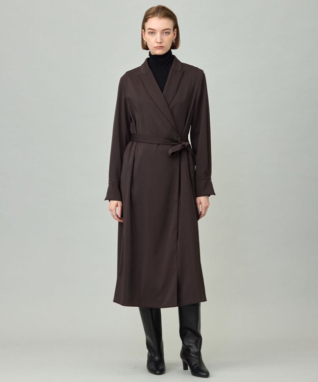 ICB 【洗える】 パウダリーチュール ハイネックトップス ブラック系