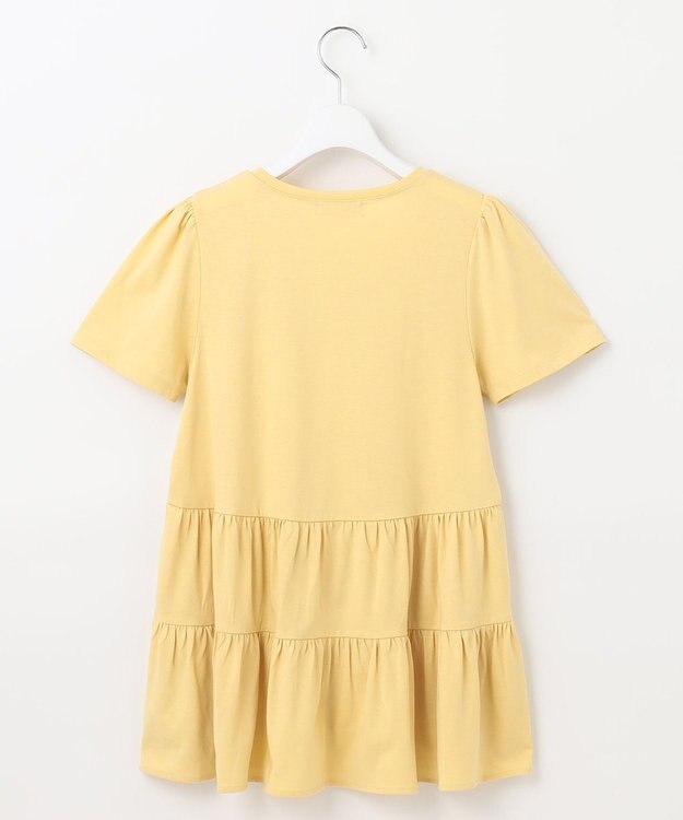 Feroux 【UVケア】ティアードチュニック Tシャツ ライトイエロー系