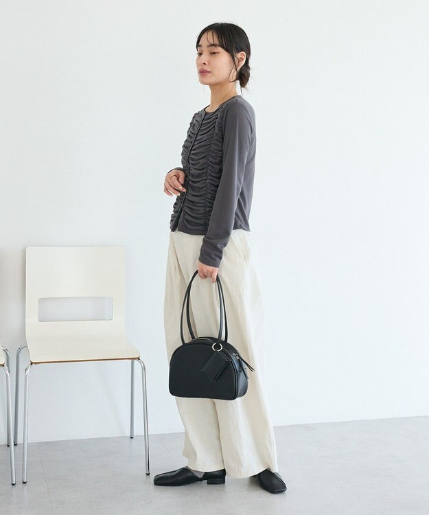 CRAFT STANDARD BOUTIQUE シャーリングカーディガン Gray Mixture