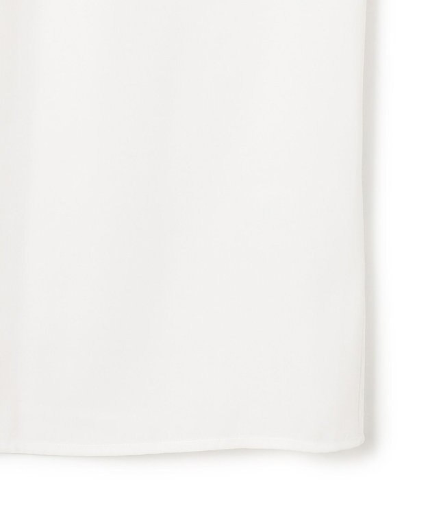 23区 L 【洗える】バックサテンアムンゼン フリルデザインシャツ ホワイト系