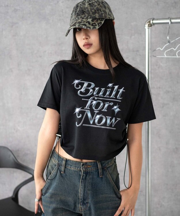 WEGO グラフィックストッパードロストショートT ブラック